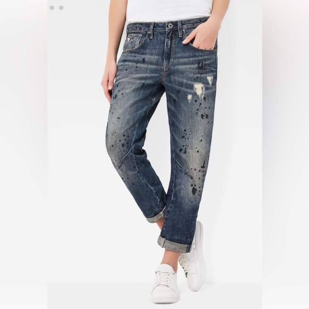 G Star Raw Arc 3D Low Waist Boyfriend 7/8 Length Jeans